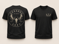 Moose Skull Logo Tee Black