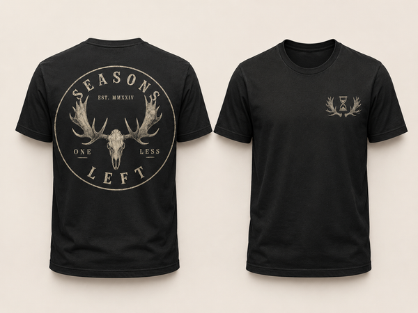 Moose Skull Logo Tee Black