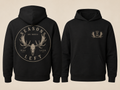 Moose Skull Logo Hoodie Black